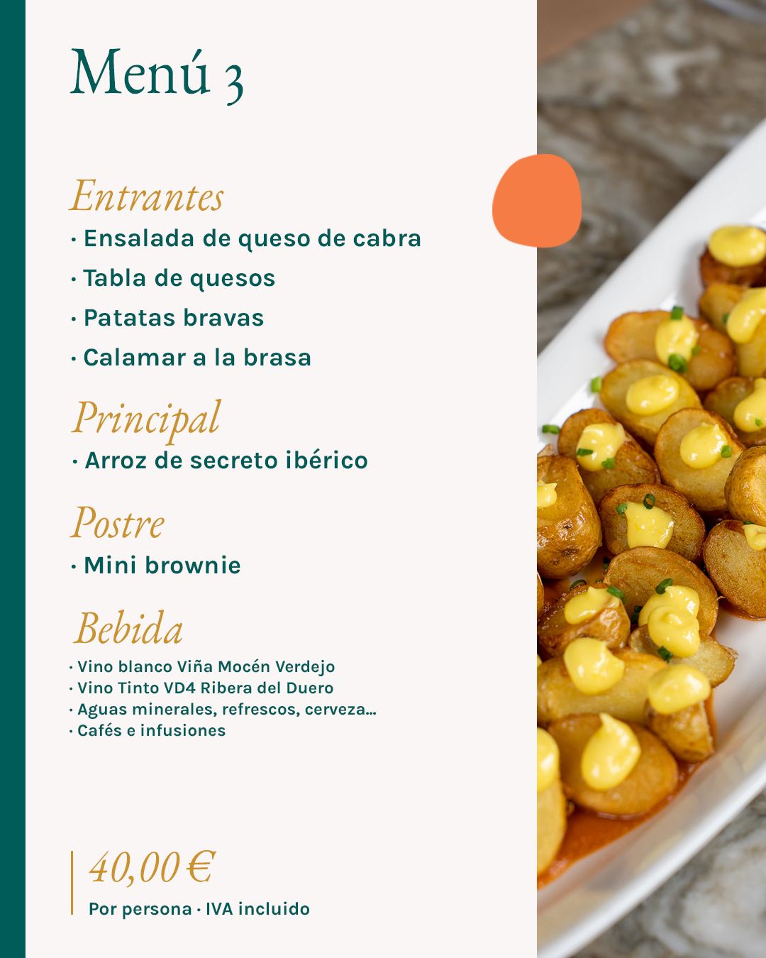 men&uacute;s de grupo Navidad San Juan